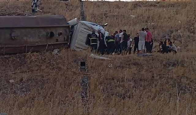 Gaziantep'te Tanker Devrildi
