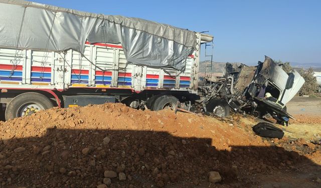 Gaziantep'te TIR'ı alevler sardı