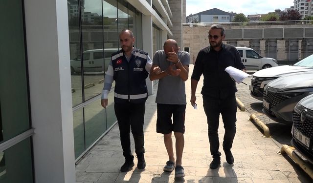 Hırsızlık için gittiği inşaatta yakalandı