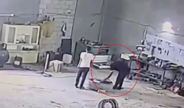 Iğdır'da hava basılan lastik patladı