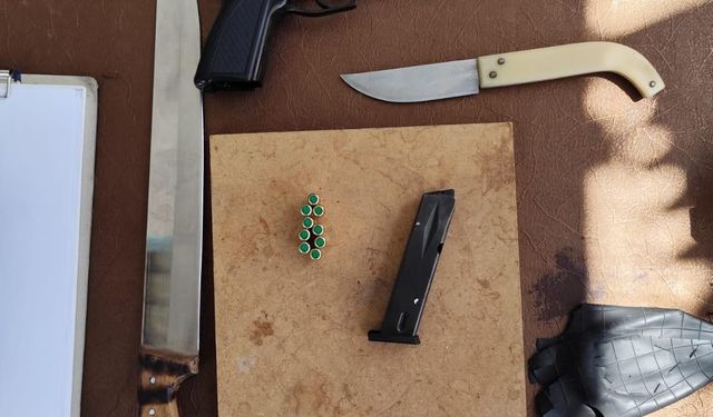 Sosyal medyada pala paylaşan çocuk yakalandı