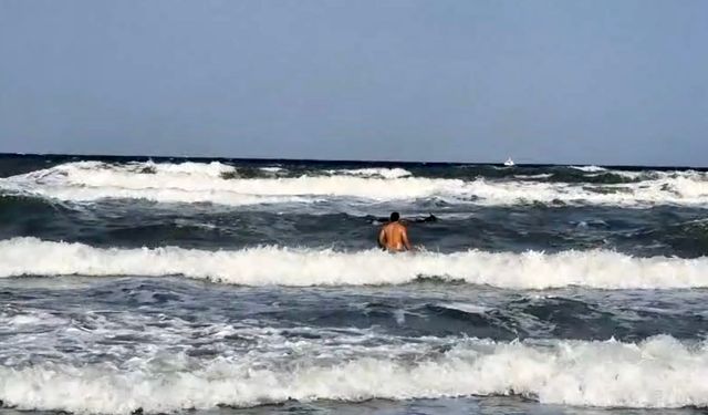 Tekirdağ'da denize giren kişi kayboldu