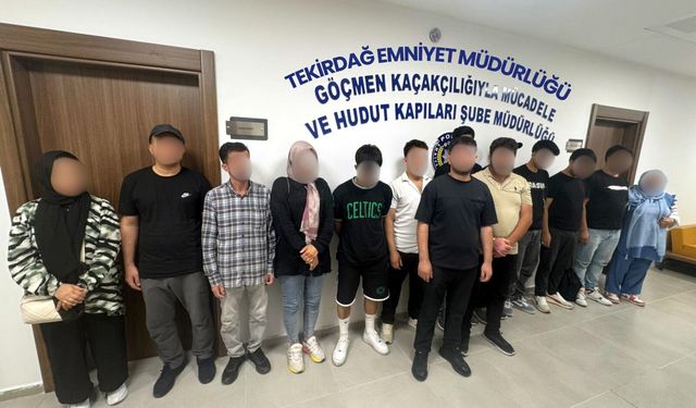 Tekirdağ'da kaçak göçmenler yakalandı
