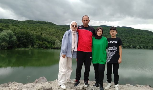 Tokat'ta otomobil, 5 metre yükseklikten uçtu