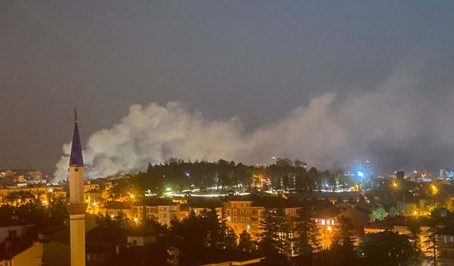 Yangında kuaför dükkanı yok oldu