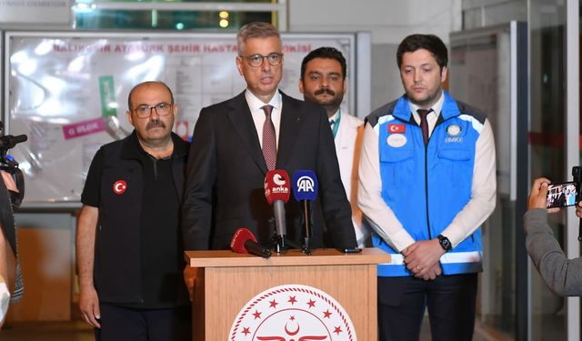 Bakan Memişoğlu ve Vali Ustaoğlu'ndan yaralılara ziyaret