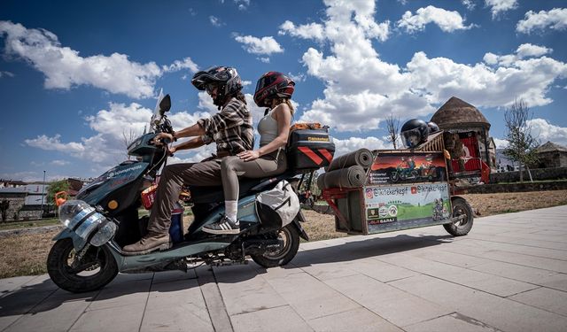 17 aydır motosikletle Türkiye’yi geziyorlar
