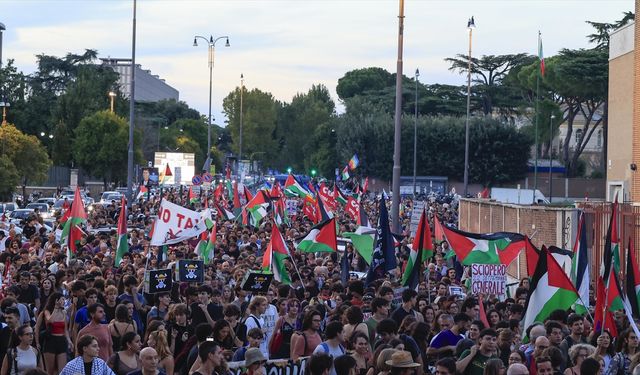 İtalya'da Gazze'deki soykırım protesto edildi