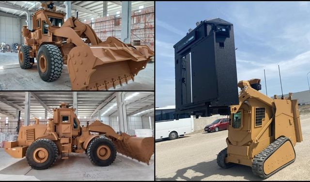 Zırhlı iş makinesi TOSUN ilk kez ihraç edildi