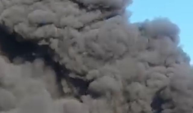 Adana'da geri dönüşüm fabrikası alev aldı