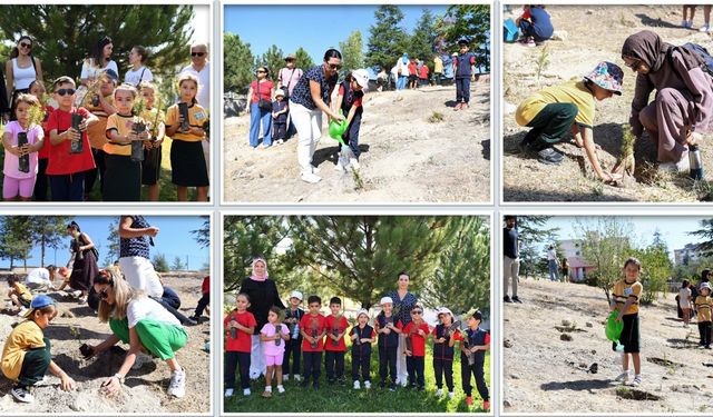Ankara'da Minikler Gelecek İçin Fidan Dikti!
