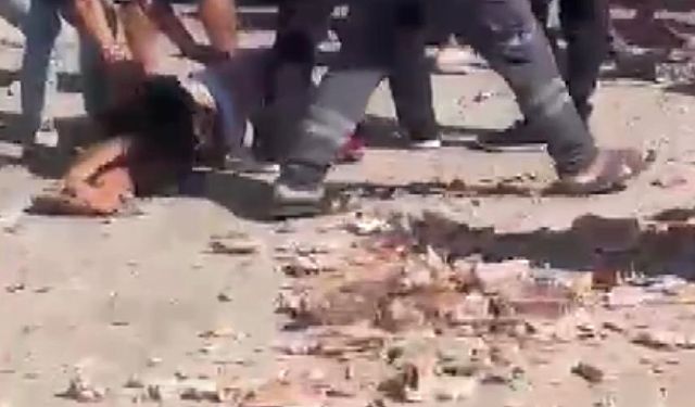 Antalya toptancı halindeki iş yerinde patlama meydana geldi