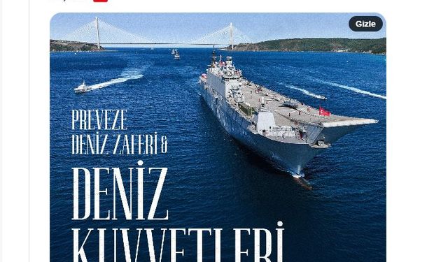 Cumhurbaşkanı Erdoğan'dan Deniz Kuvvetleri Günü paylaşımı