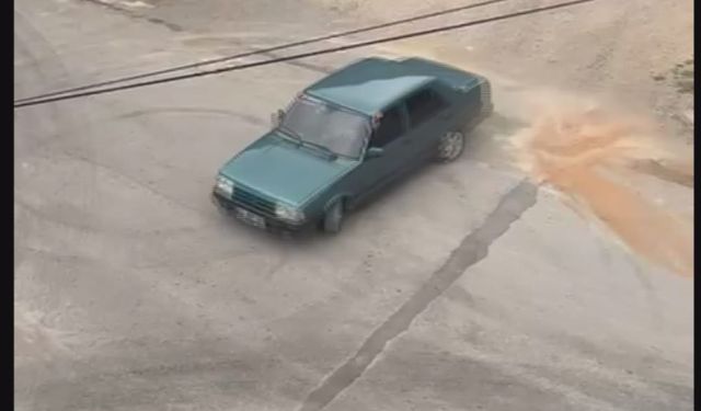 Drift atan sürücü cezadan kaçamadı