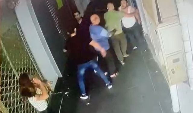 Dükkan önünde darp kamerada