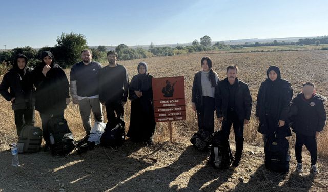 Edirne'de 18 kaçak göçmen yakalandı