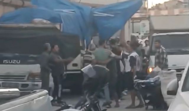 Hatay'da pazarcılar kavga etti