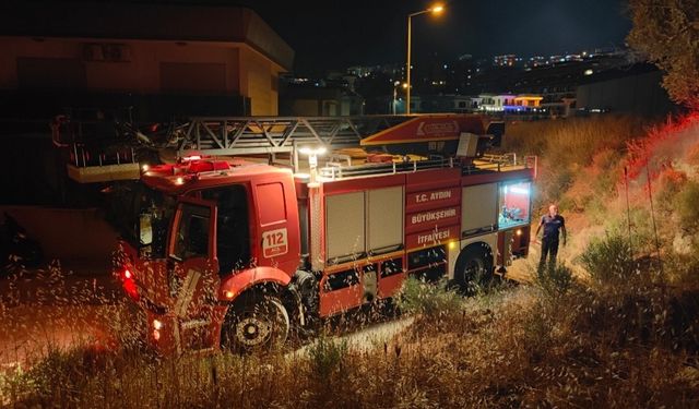 Hediye otomobil alev aldı