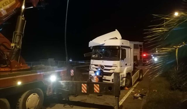 Karadeniz Sahil Yolu'nda TIR kazası!