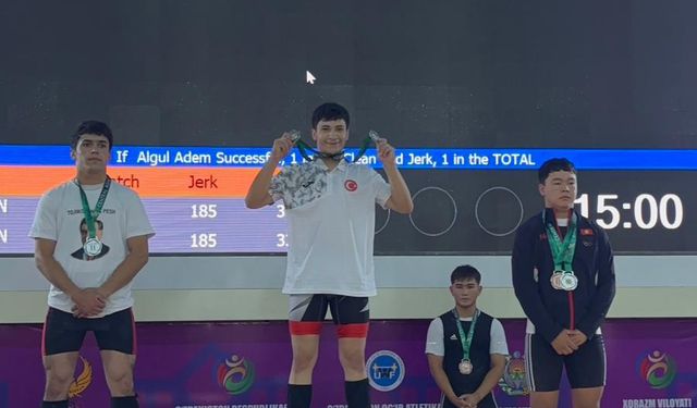 Milli halterci Adem Algül'den Özbekistan'da Türkiye rekoru