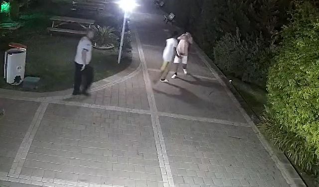 Oğluyla kavga eden çocuğu bahçede  darbetti