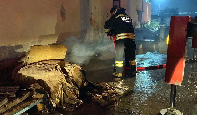 Tekirdağ'da Fabrika'da Yangın Çıktı