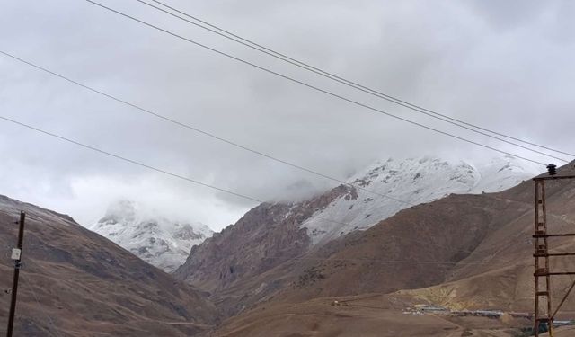 Van’ın yüksek kesimlerine kar düştü, çobanlar zorlandı