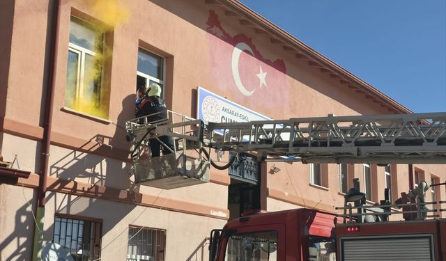 Aksaray'da afet tatbikatı