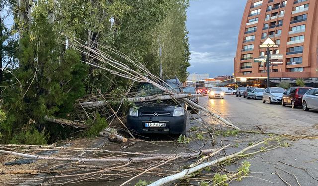 Eskişehir’de Fırtına Etkili Oldu