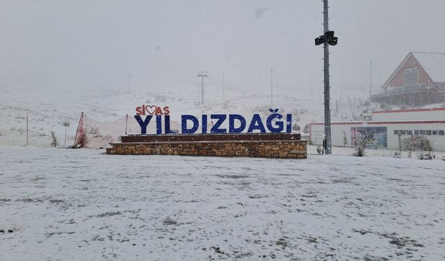 Sivas'ta kar yağışı etkili oldu