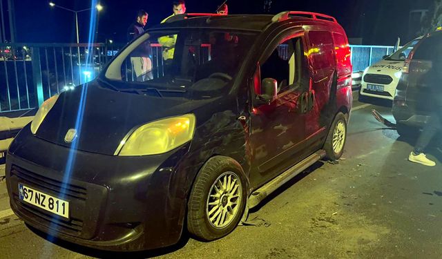 3.51 promil alkollü sürücü kaza yaptı