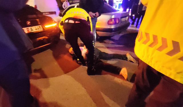 Alkollü sürücüden şube müdürüne