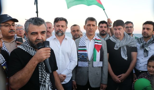 Antalya’dan Gazze’ye destek yürüyüşü