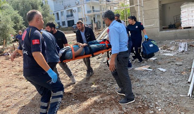 Asansör boşluğuna düşen işçi yaralandı