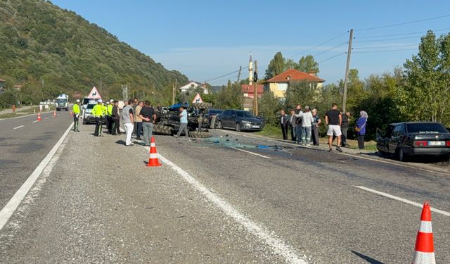 Bartın'da zincirleme kaza