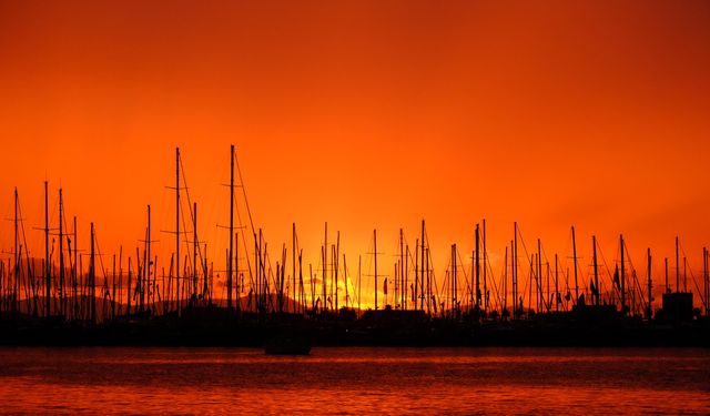 Bodrum'da büyüleyici manzara ilgi odağı oldu