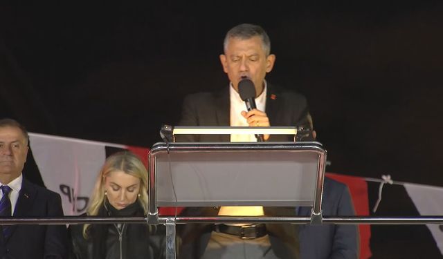 CHP Lideri Özgür Özel’den Şişli Mitinginde Yargı ve Filistin Vurgusu