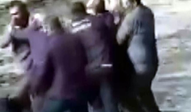 Çiftçinin, fabrika sahibine yumruk attığı olay kameralara yansıdı