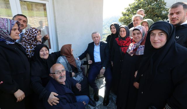 Cumhurbaşkanı Erdoğan Ayder Yaylası'nda