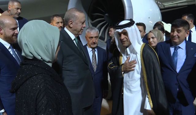 Cumhurbaşkanı Erdoğan Katar'a gitti