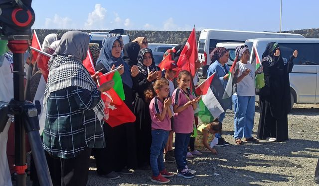 Hatay'da Sumud Filosu'na destek turu