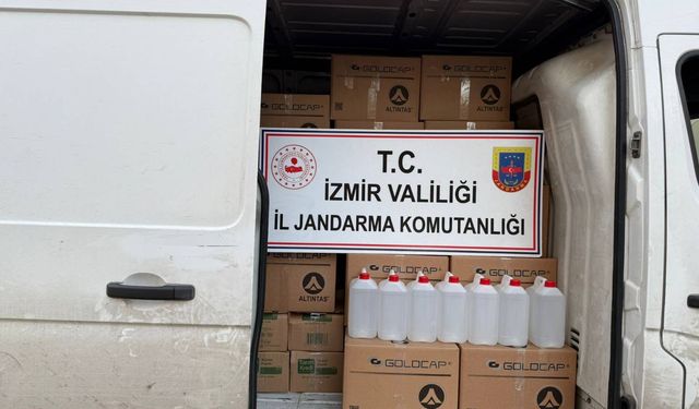İzmir'de alkol kaçakçılığı operasyonu