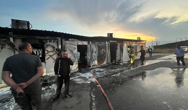 Kahramanmaraş'ta Konteyner Okulda Yangın Çıktı