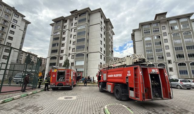 Karabük'te apartman yangını