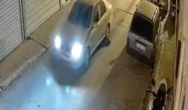 Kirpi, otomobilin altında sürüklendi