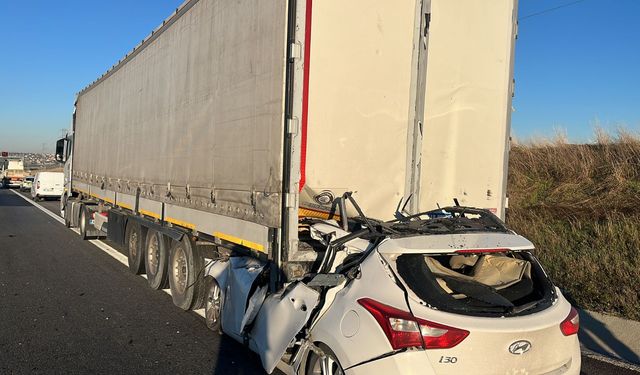 Kuzey Marmara Otoyolu'nda feci kaza: 1 ölü