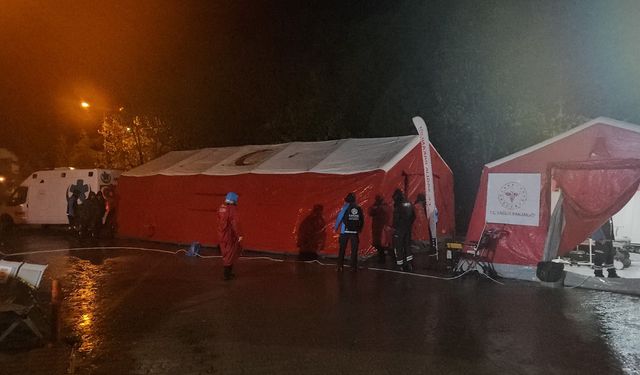Sındırgı'da acil müdahale çadırı