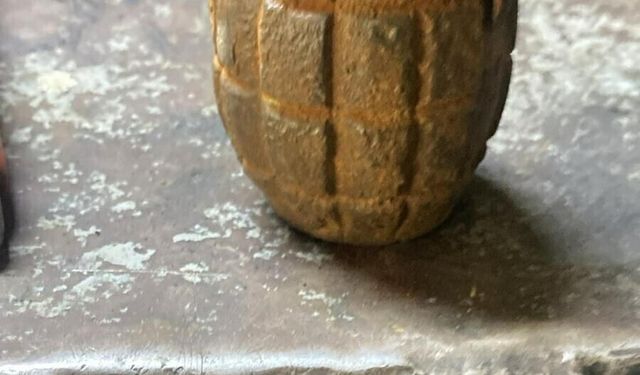 Tarlada el bombası buldu