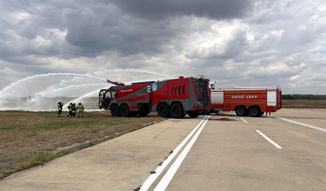Tekirdağ'da yangın tatbikatı