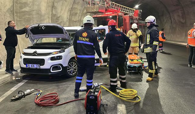 Troya Tüneli'nde tatbikat yapıldı